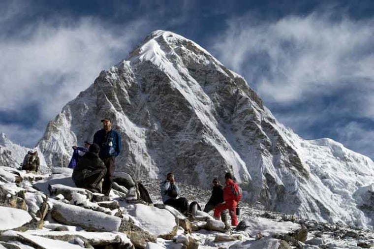 AGDYHF Hikers on top of Kala Pattar Nepal